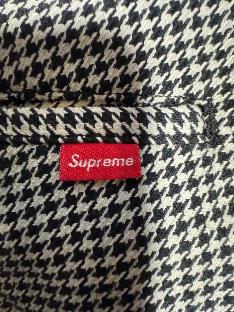 パンツ Supreme Work Pant White Houndstooth