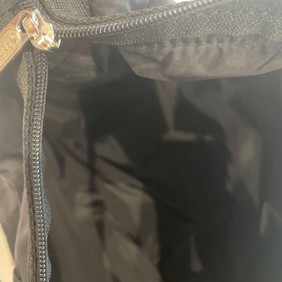 美品　LESPORTSAC ブラック ボストンバッグ