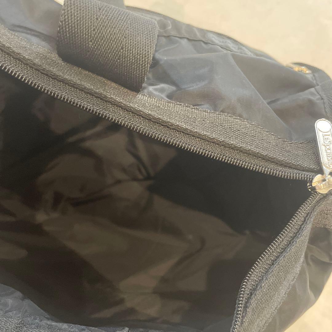 美品　LESPORTSAC ブラック ボストンバッグ