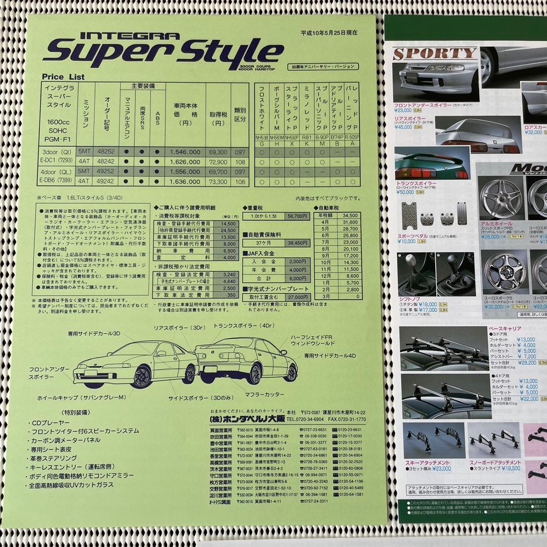 HONDA INTEGRA ホンダ　インテグラ　DC2 スーパースタイル