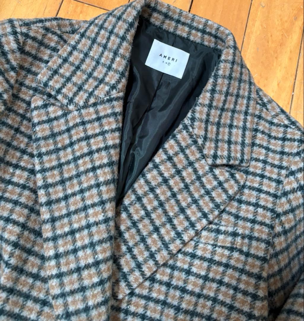 CHECK ECO WOOL BIG JACKET/アメリヴィンテージ