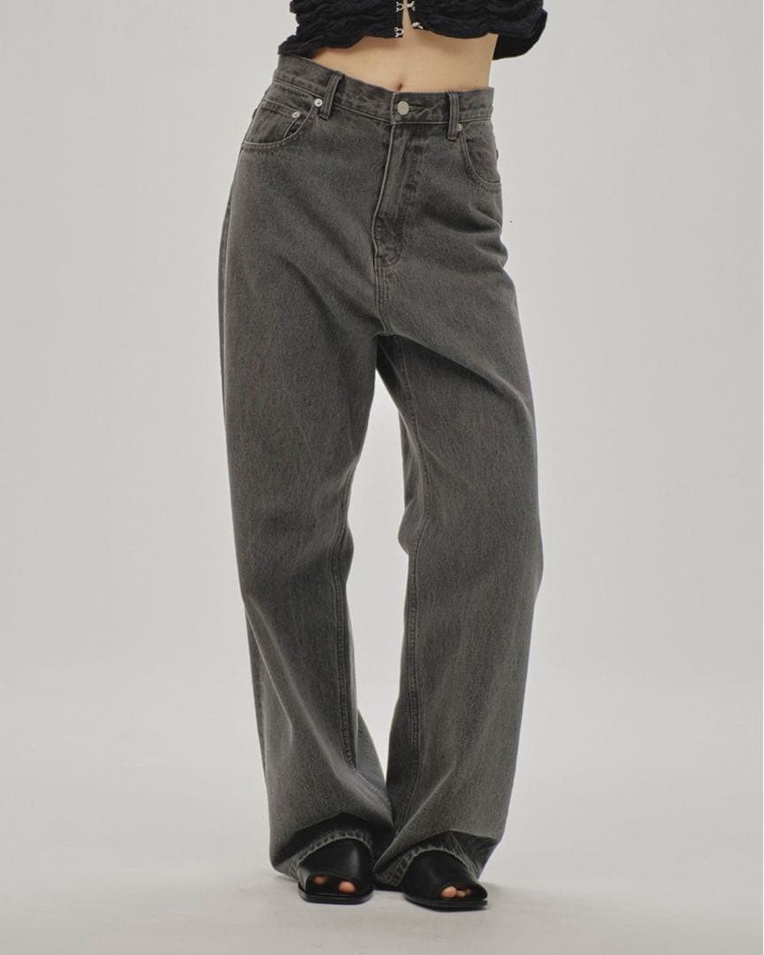 【美品】todayful Cary's Denim グレー 24