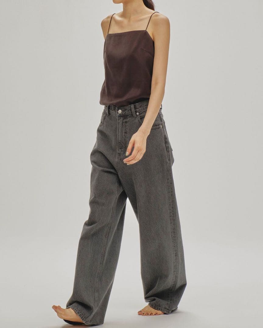 【美品】todayful Cary's Denim グレー 24