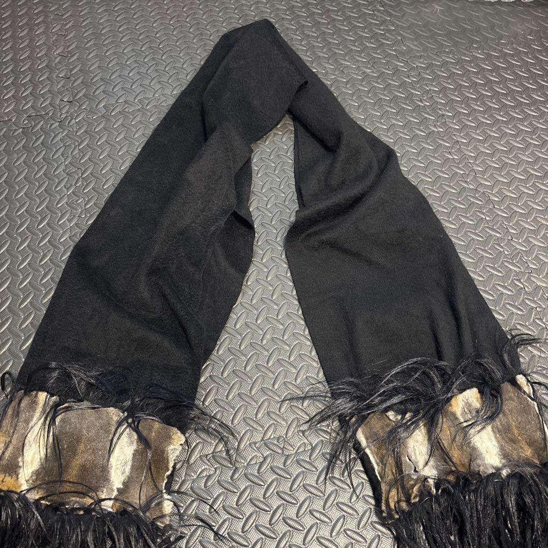 Fendi 100%カシミヤ ストール ブラック