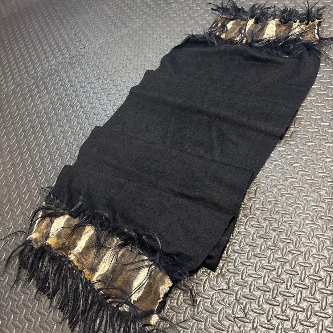 Fendi 100%カシミヤ ストール ブラック