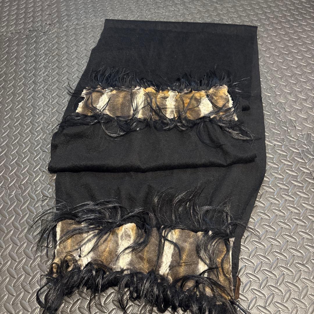 Fendi 100%カシミヤ ストール ブラック