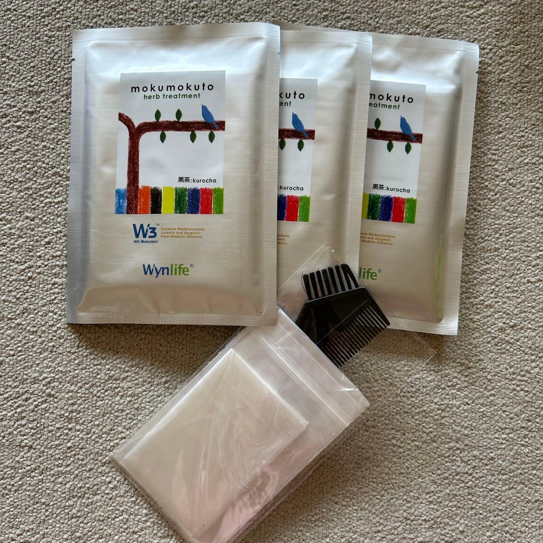 mokumokuto herb treatment 黒茶<染毛料>