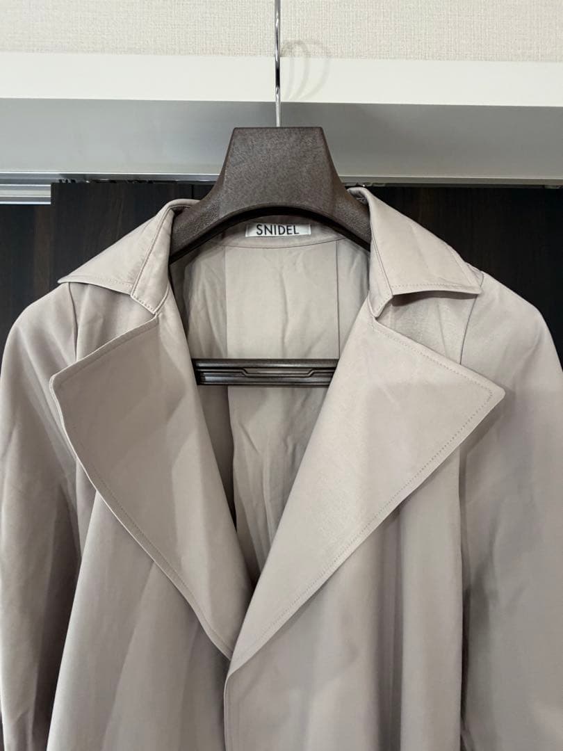 SNIDEL トレンチコート ロング リボン グレージュ 春