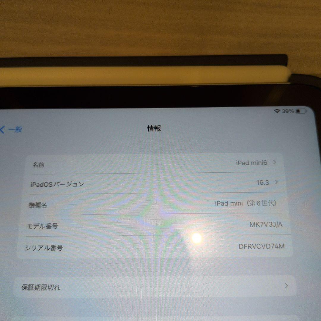iPad mini 6 Wi-Fi 256GB スターライト ケース＆ペン付