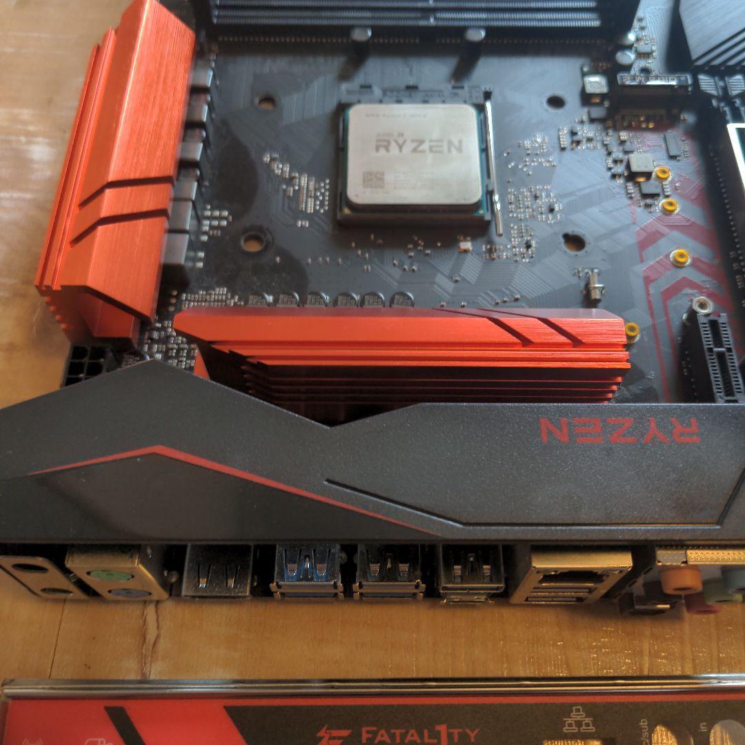 CPU AMD Ryzen 7 1800X ASRock マザーボード セット