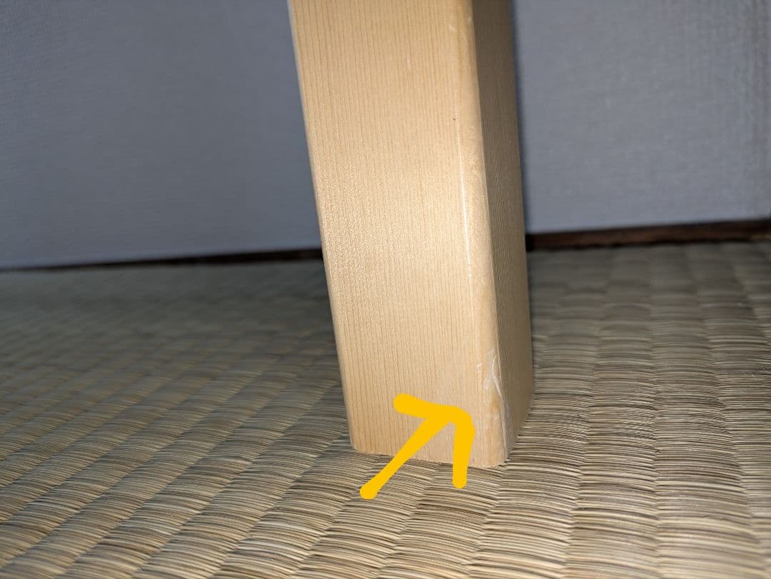 無印パイン材テーブル・折りたたみ式