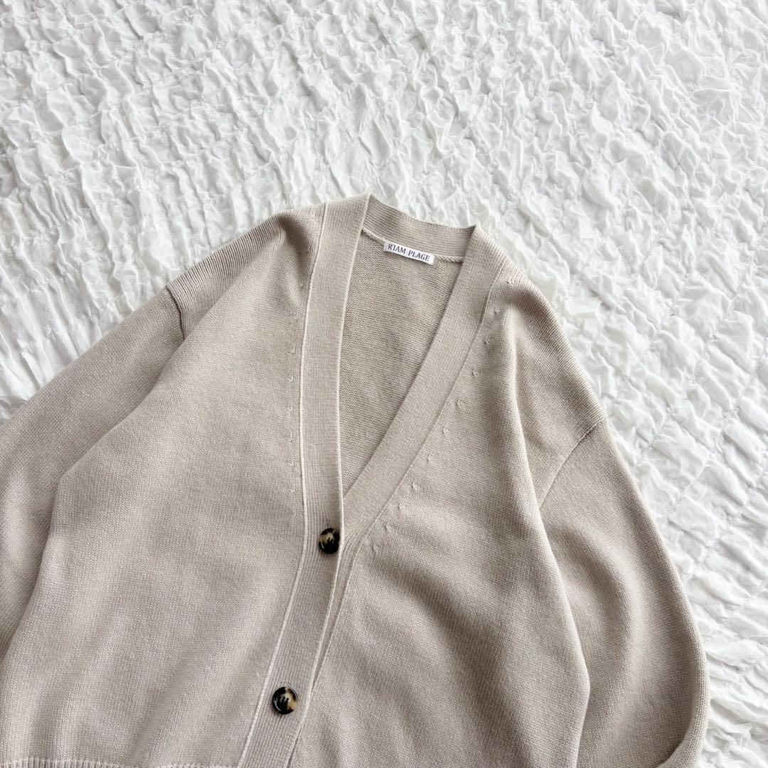 【美品】 リアムプラージュ Washable WOOL カーディガン カシミヤ混