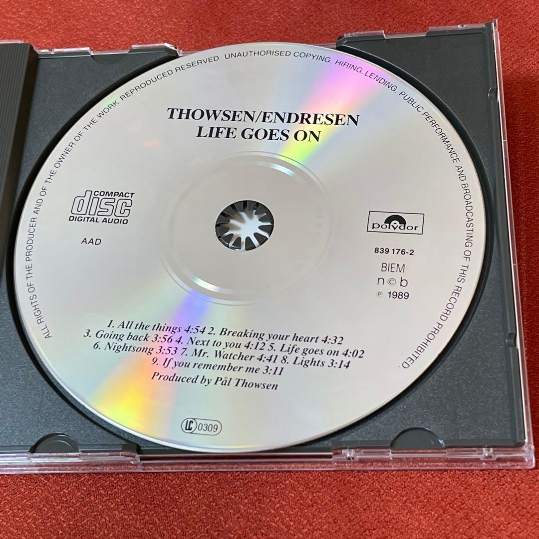 北欧AOR名盤◆THOWSEN/ENDRESEN/LIFE GOES ON