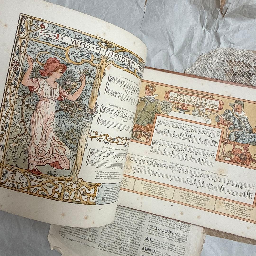 1883年アンティーク美しい挿絵の絵本イギリス洋書　古書ジャンクジャーナルに