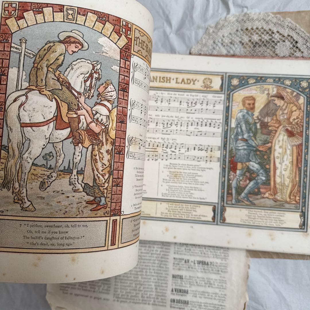 1883年アンティーク美しい挿絵の絵本イギリス洋書　古書ジャンクジャーナルに