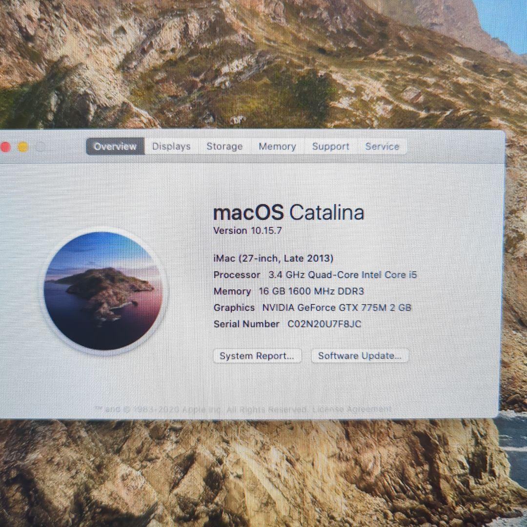 f*a様 【美品メモリ16GB】 Apple iMac 27インチ Late20