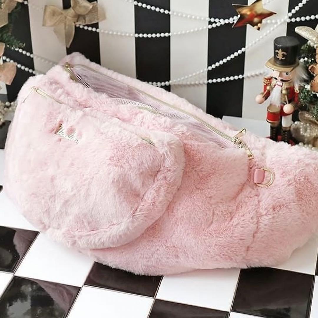 Wooflink HUG ME BAG FUR ウーフリンク　ピンクファー　新品