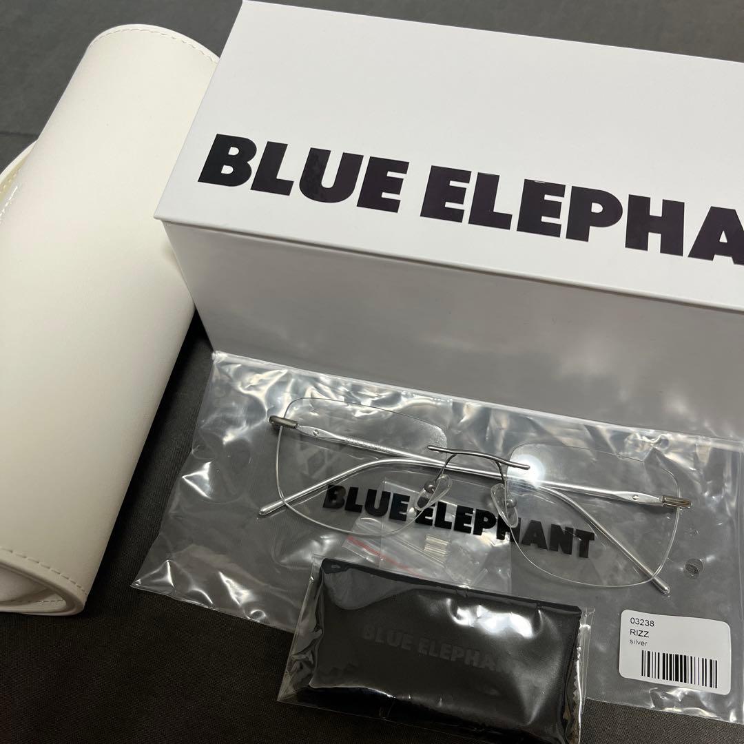 【極美品】 BLUE ELEPHANT ブルーエレファント リムレスメガネ