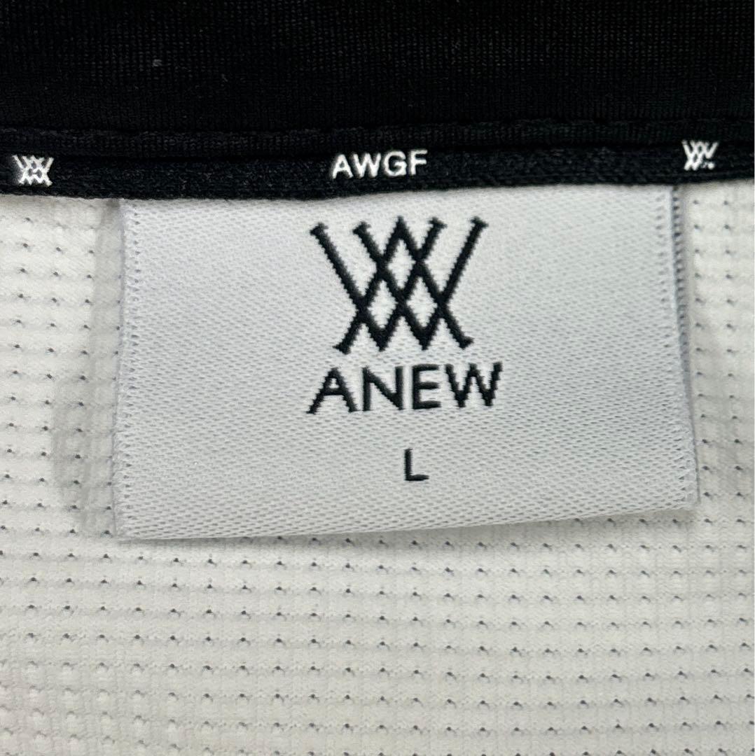 USED ANEW GOLF メンズ半袖ポロシャツ パンチングメッシュ　L
