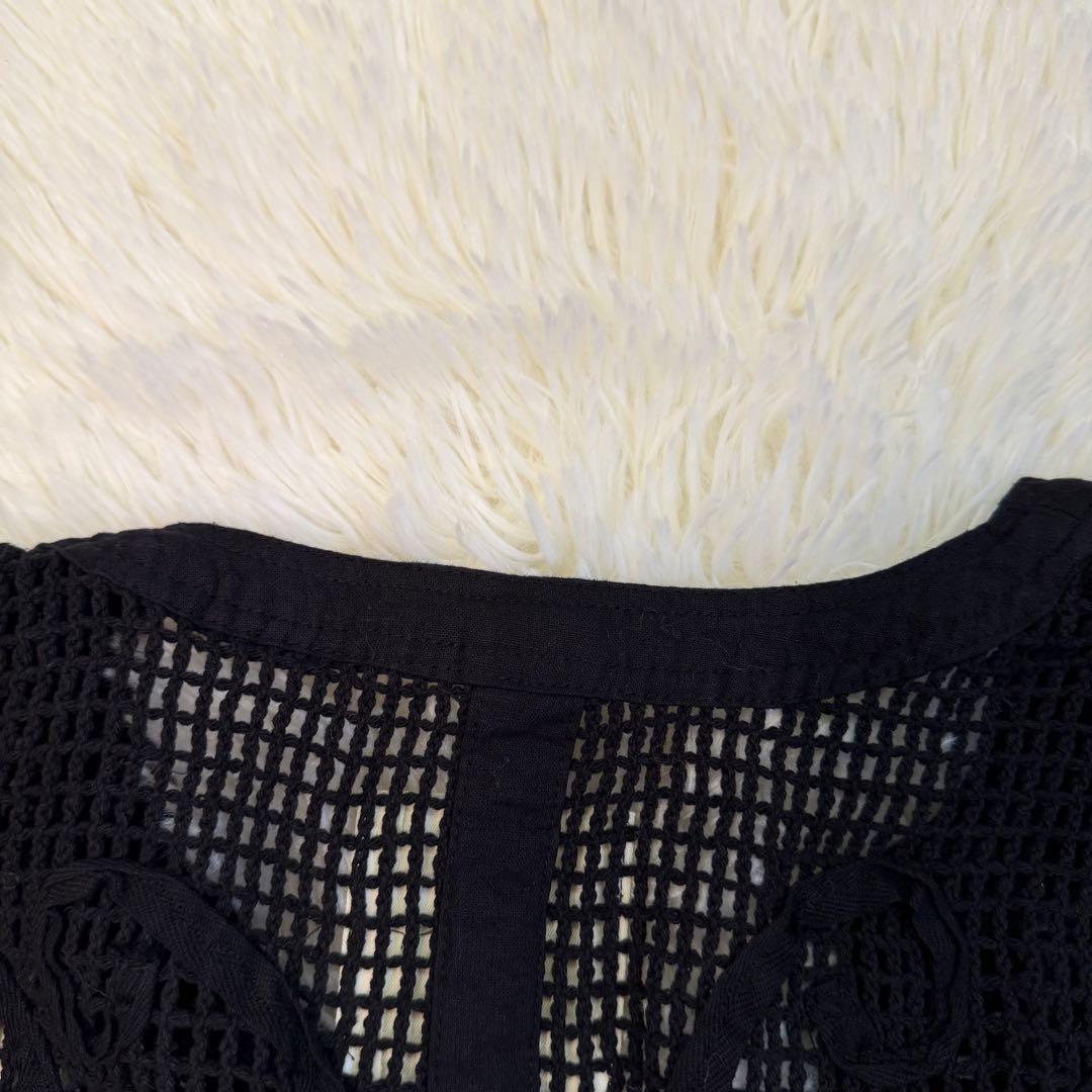 トップス Eaphi COTTON NET TAPE EMBROIDERY JACKET