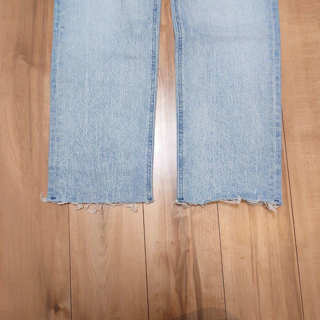 YANUK LEA ボーイズストレート ダメージデニム カットオフ 26 DMF