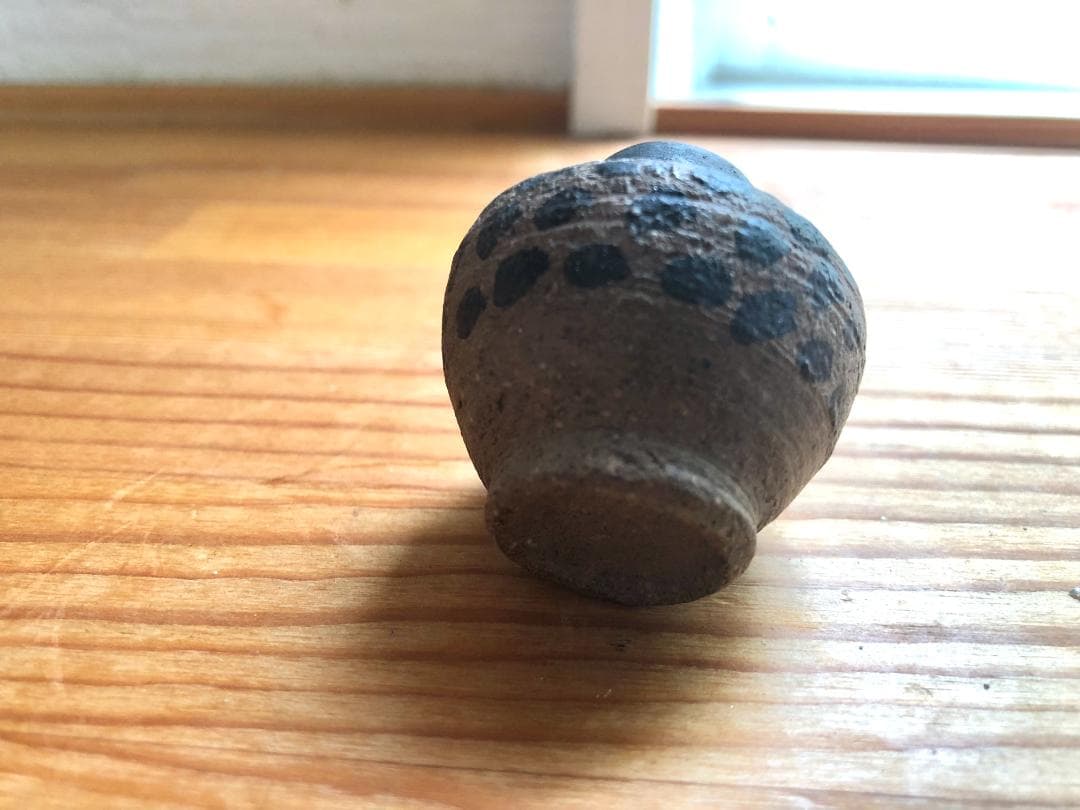 【タイ・骨董】宋胡録（スンコロク）鉄斑紋 小壺（1301年~1600年）
