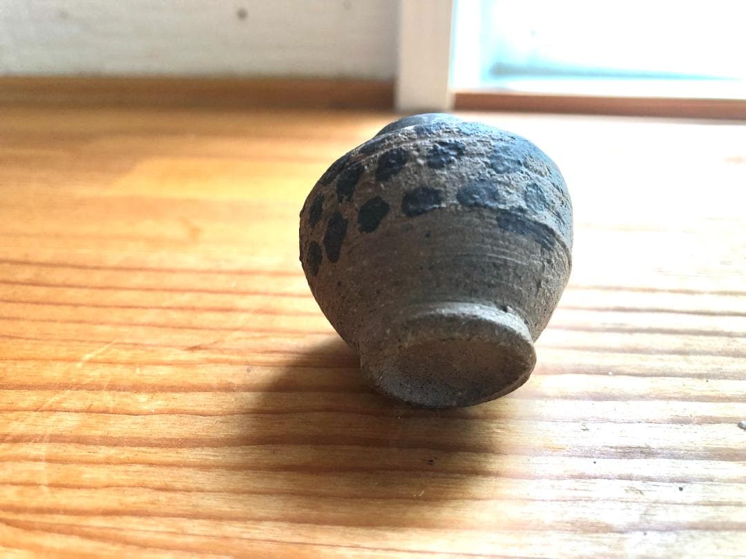 【タイ・骨董】宋胡録（スンコロク）鉄斑紋 小壺（1301年~1600年）