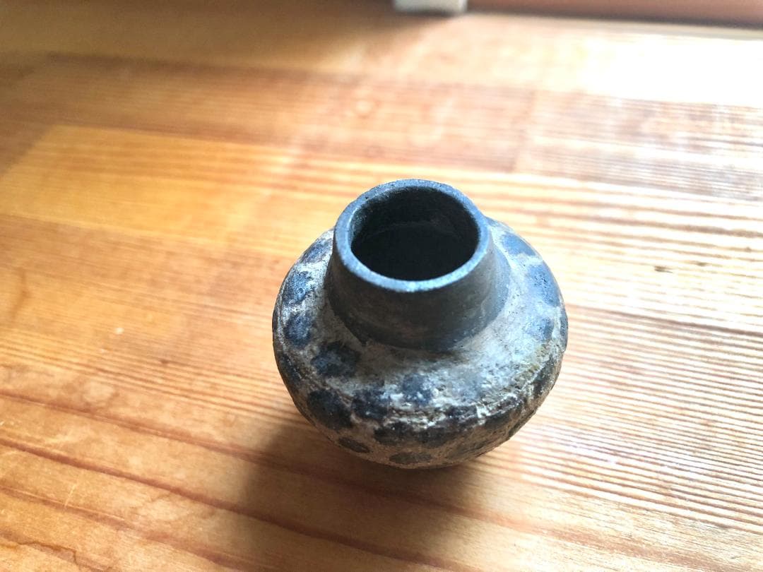【タイ・骨董】宋胡録（スンコロク）鉄斑紋 小壺（1301年~1600年）