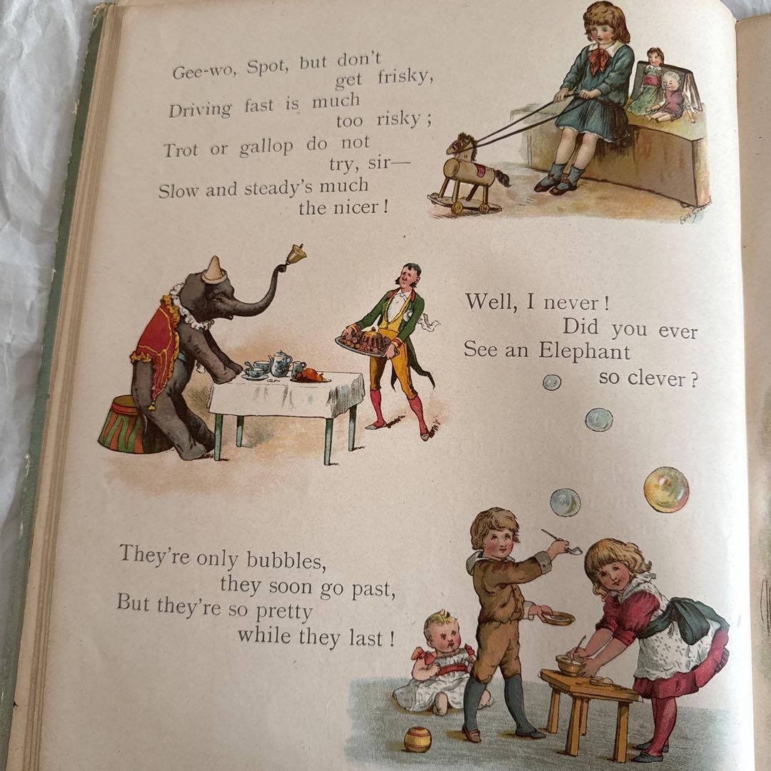 稀少1890年アンティーク絵本ヴィクトリアン洋書イギリス古書ジャンクジャーナル