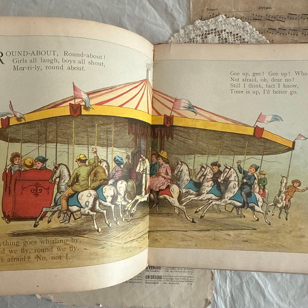 稀少1890年アンティーク絵本ヴィクトリアン洋書イギリス古書ジャンクジャーナル