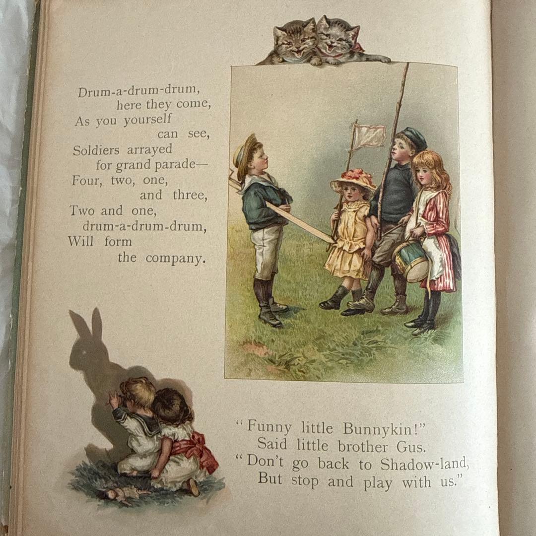 稀少1890年アンティーク絵本ヴィクトリアン洋書イギリス古書ジャンクジャーナル