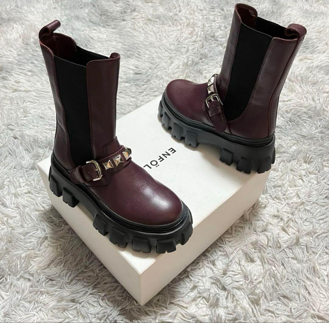 【美品】HYSTERIC GLAMOUR 超厚底×スタッズ〈定価39,600円〉