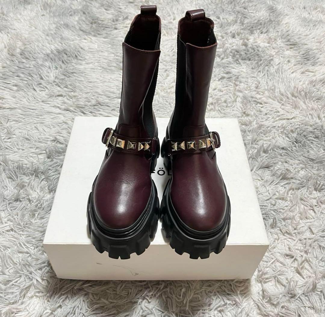 【美品】HYSTERIC GLAMOUR 超厚底×スタッズ〈定価39,600円〉