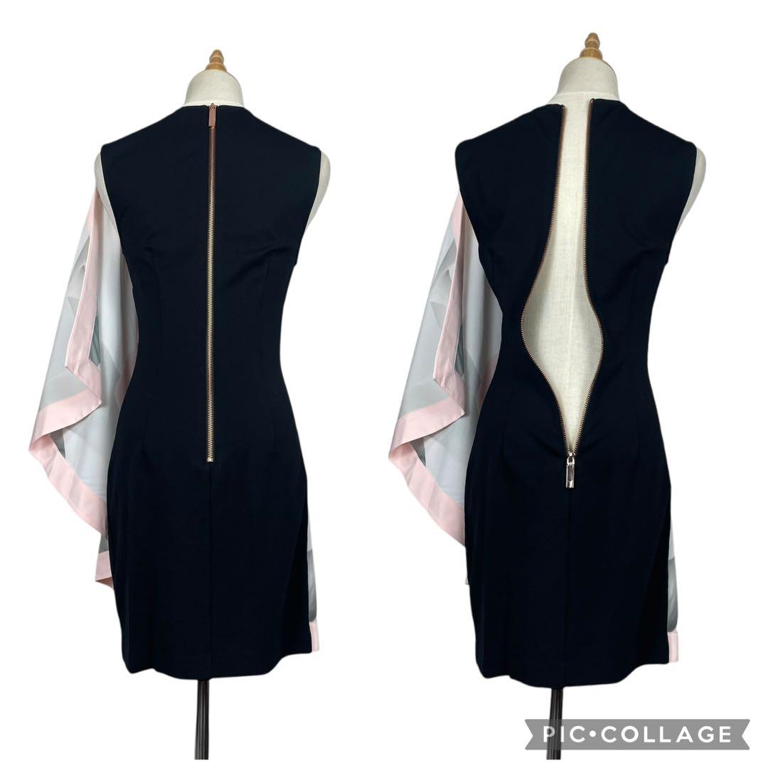 【極美品】TED BAKER ★ローズ　スカーフドレス　ワンピース　ノースリーブ