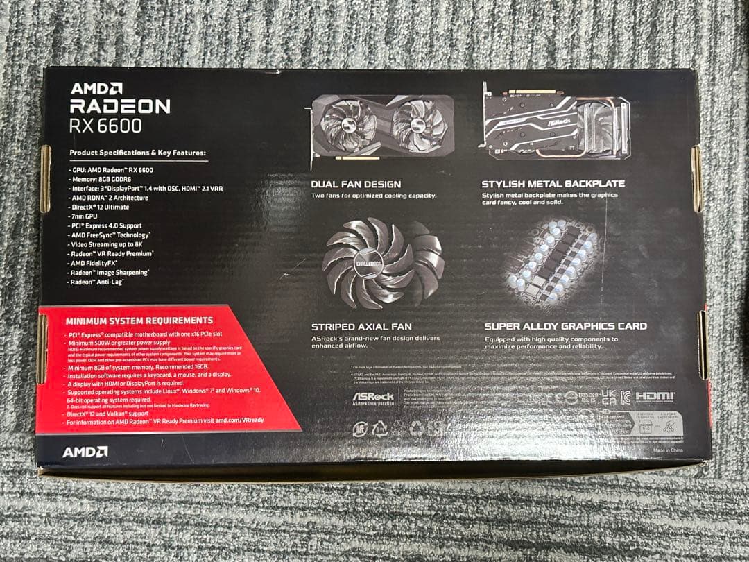 グラフィックボード・グラボ・ビデオカード ASRock RADEON RX 6600 CHALLENGER D 8GB