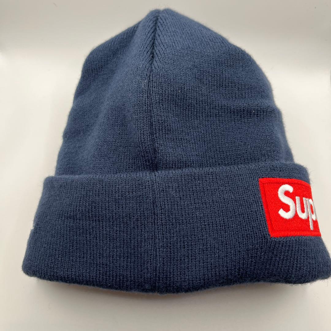 Supreme ネイビー ビーニー