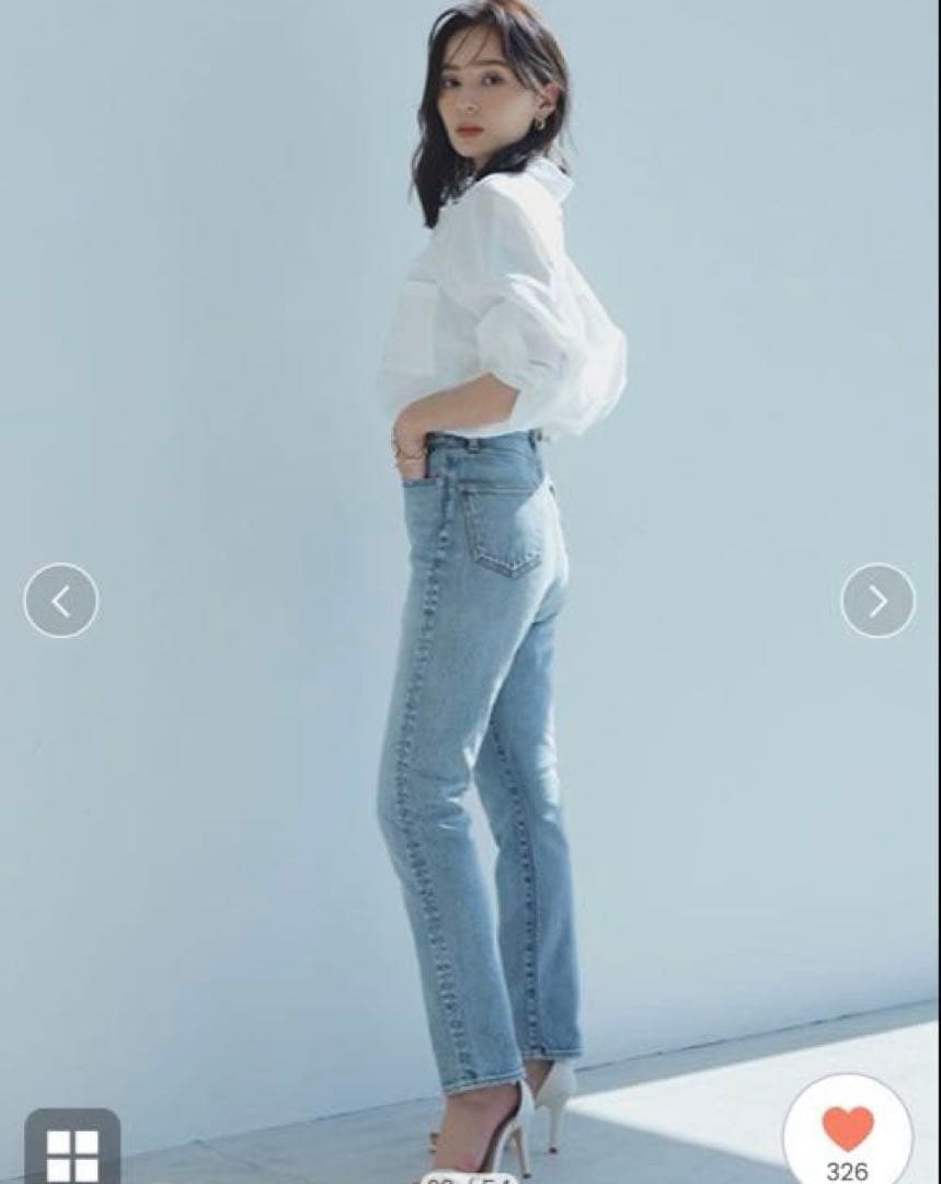 anuans Slim straight denim ／LIGHT BLUE
