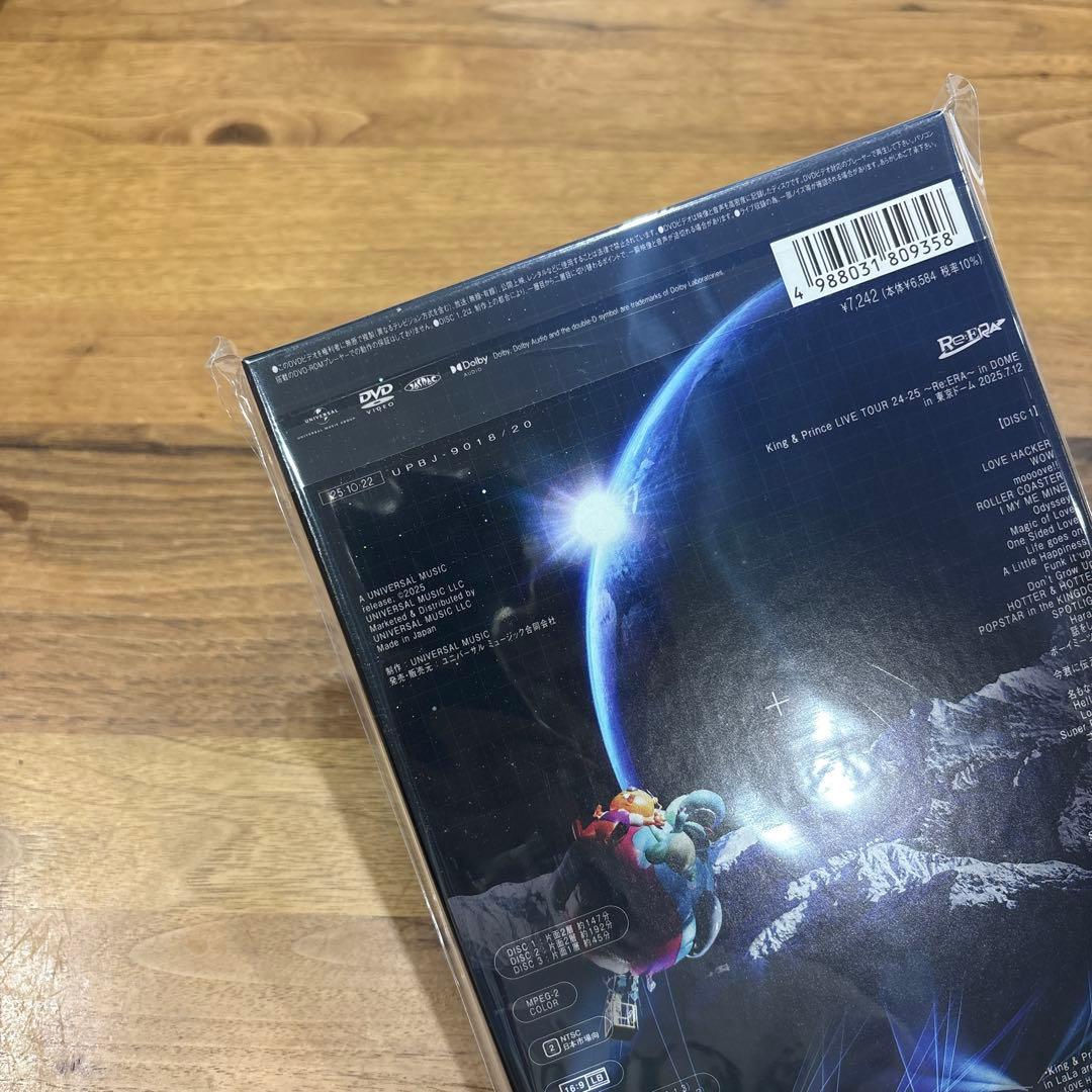 King&Prince Re:ERA DOME 初回限定盤DVD3枚組