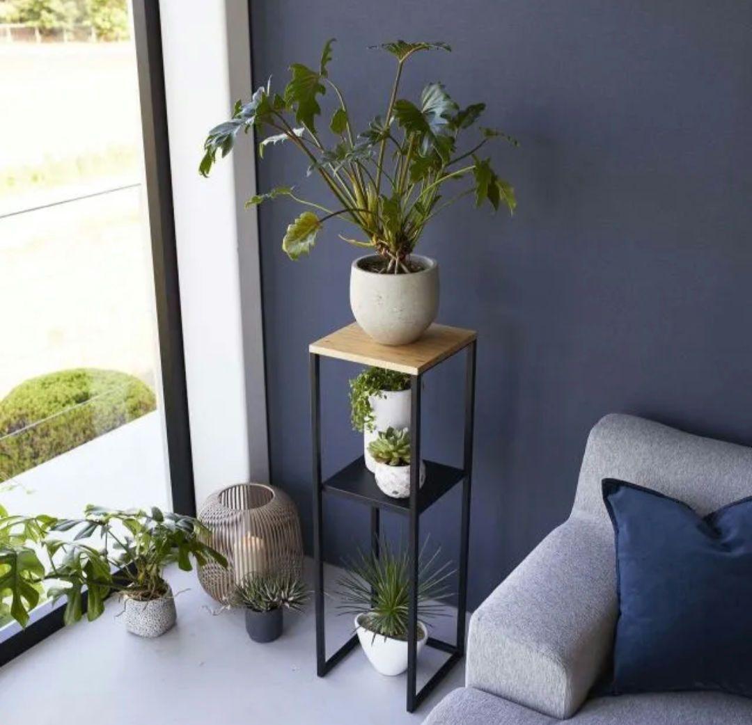 美品 山崎実業 tower サイドテーブル 加湿器スタンド　スタンド 棚 ラック