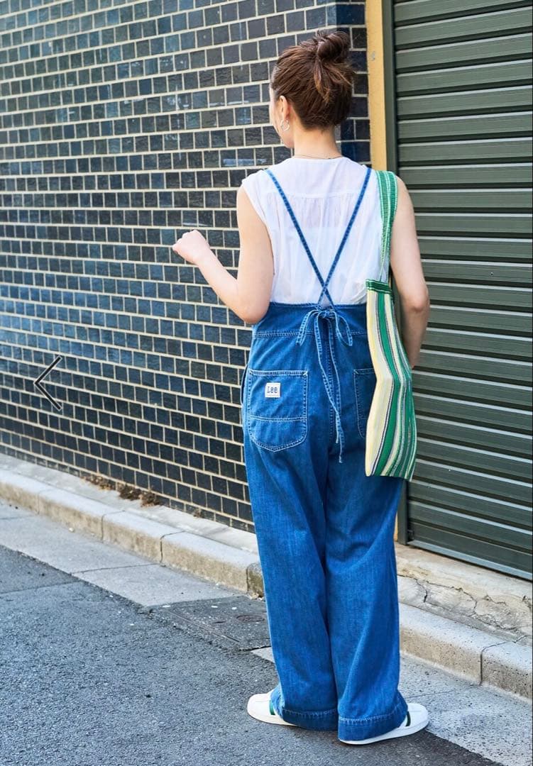 【最終価格】フリークスストア　Lee別注　リラックスサロペット　S ブルー