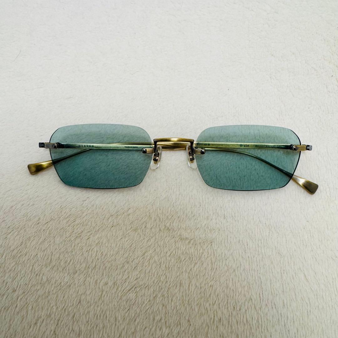 EYEVAN アイヴァン サングラス Grain AG ゴールド リムレス