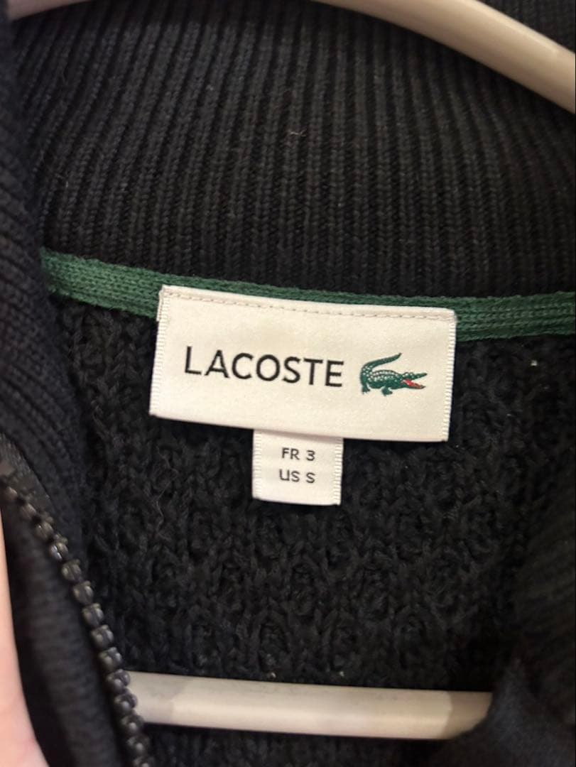 【美品⭐️】LACOSTE バスケットニットジップアップ