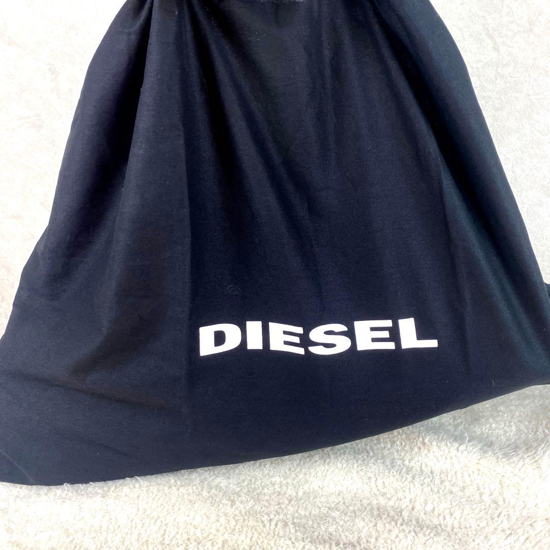 【美品】DIESEL 大型ボストンバッグ 2way Black leather