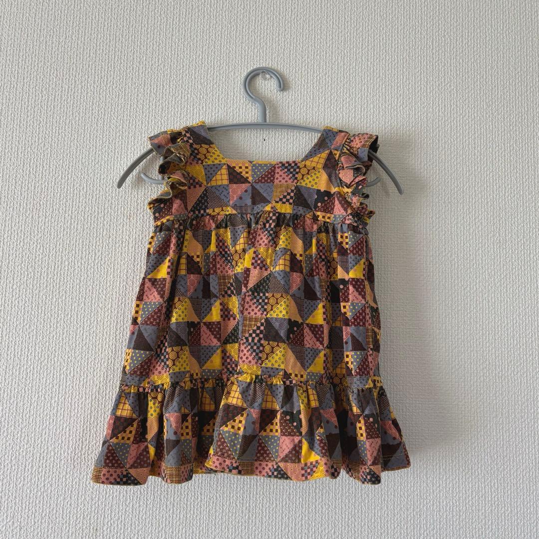 mishaandpuff ラッフルスリーブドレス 18-24m