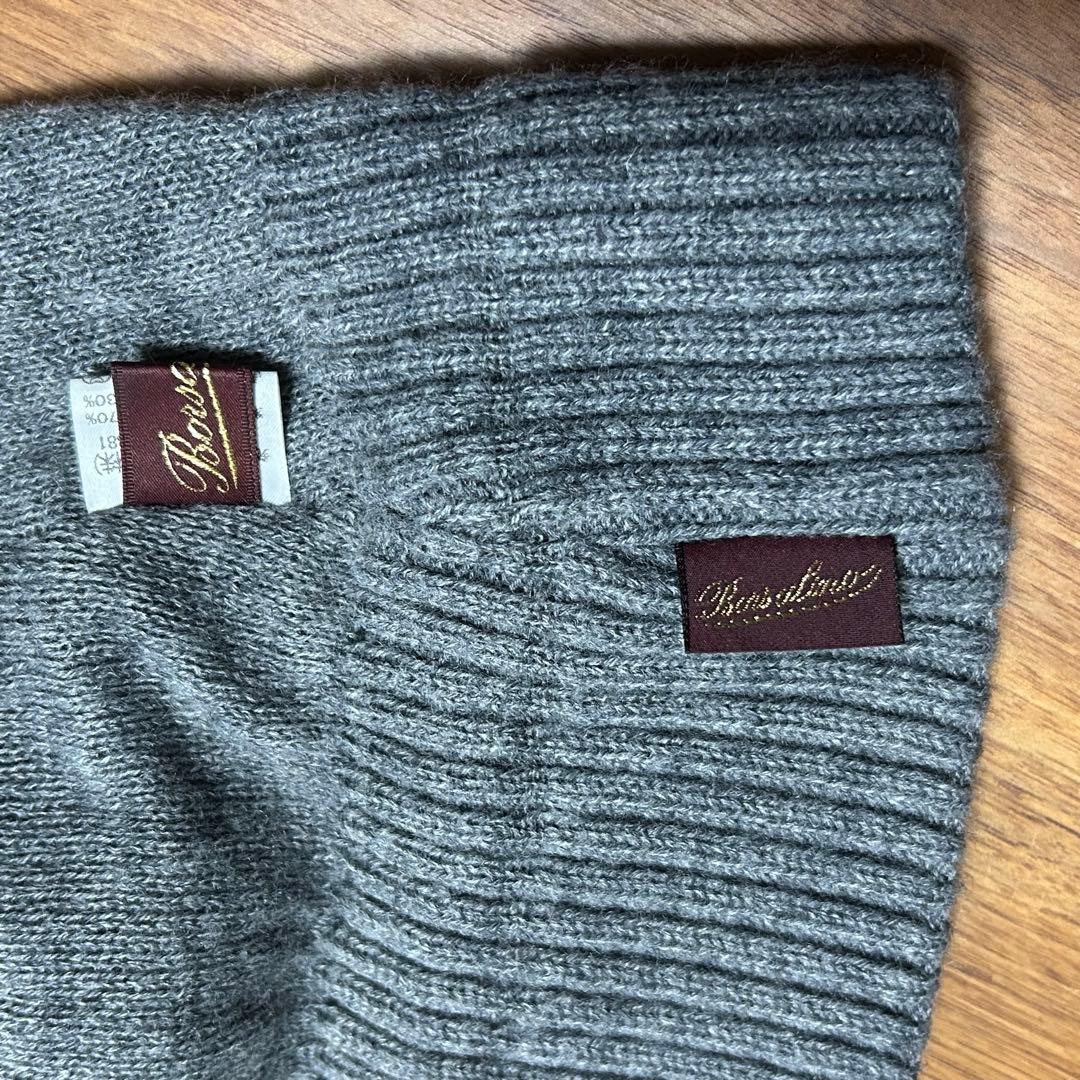 Borsalino ボルサリーノ　ニット帽　ビーニー　日本製　グレー