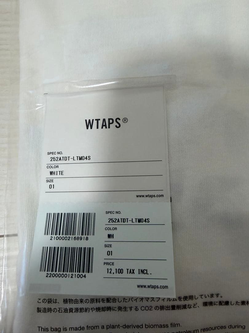 WTAPS SPEC / LS / COTTON ホワイト/S 新品未使用