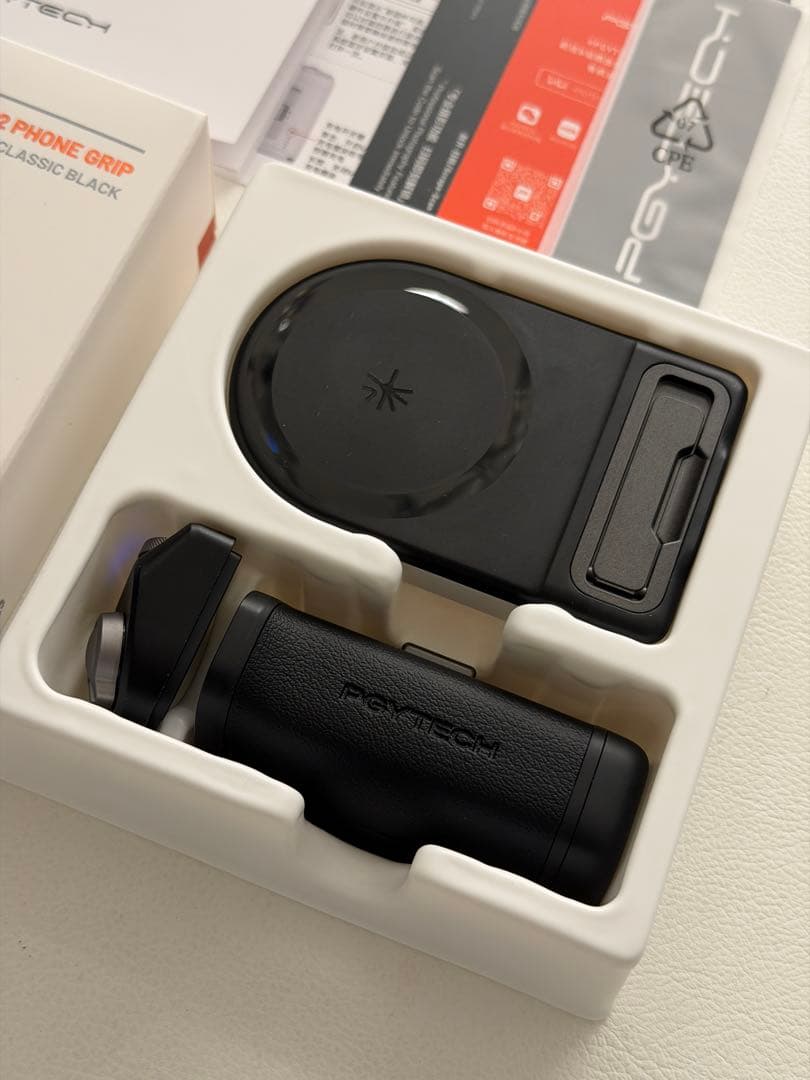【最新版・美品】PGYTECH MAGCAM 2 スマホグリップ ブラック