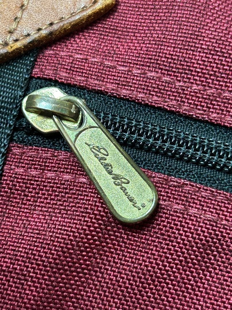 70s 80s Eddie Bauer バッグ　バーガンディ　ドラムバッグ