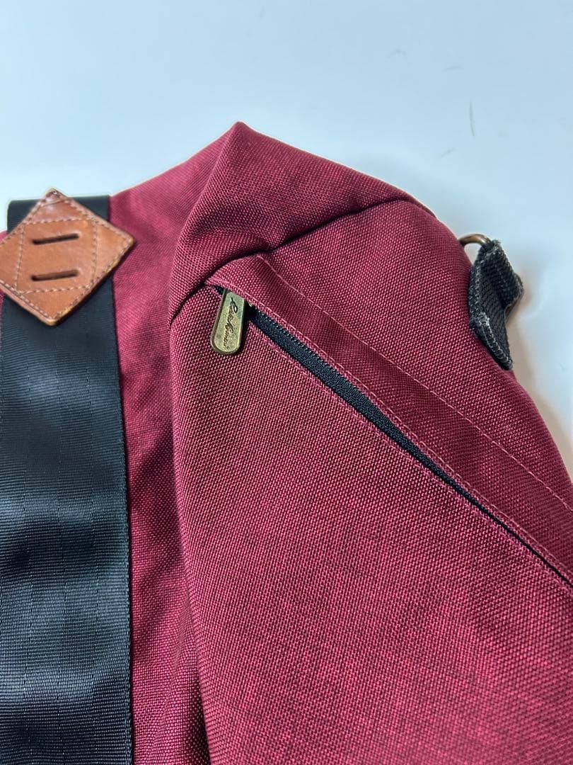 70s 80s Eddie Bauer バッグ　バーガンディ　ドラムバッグ