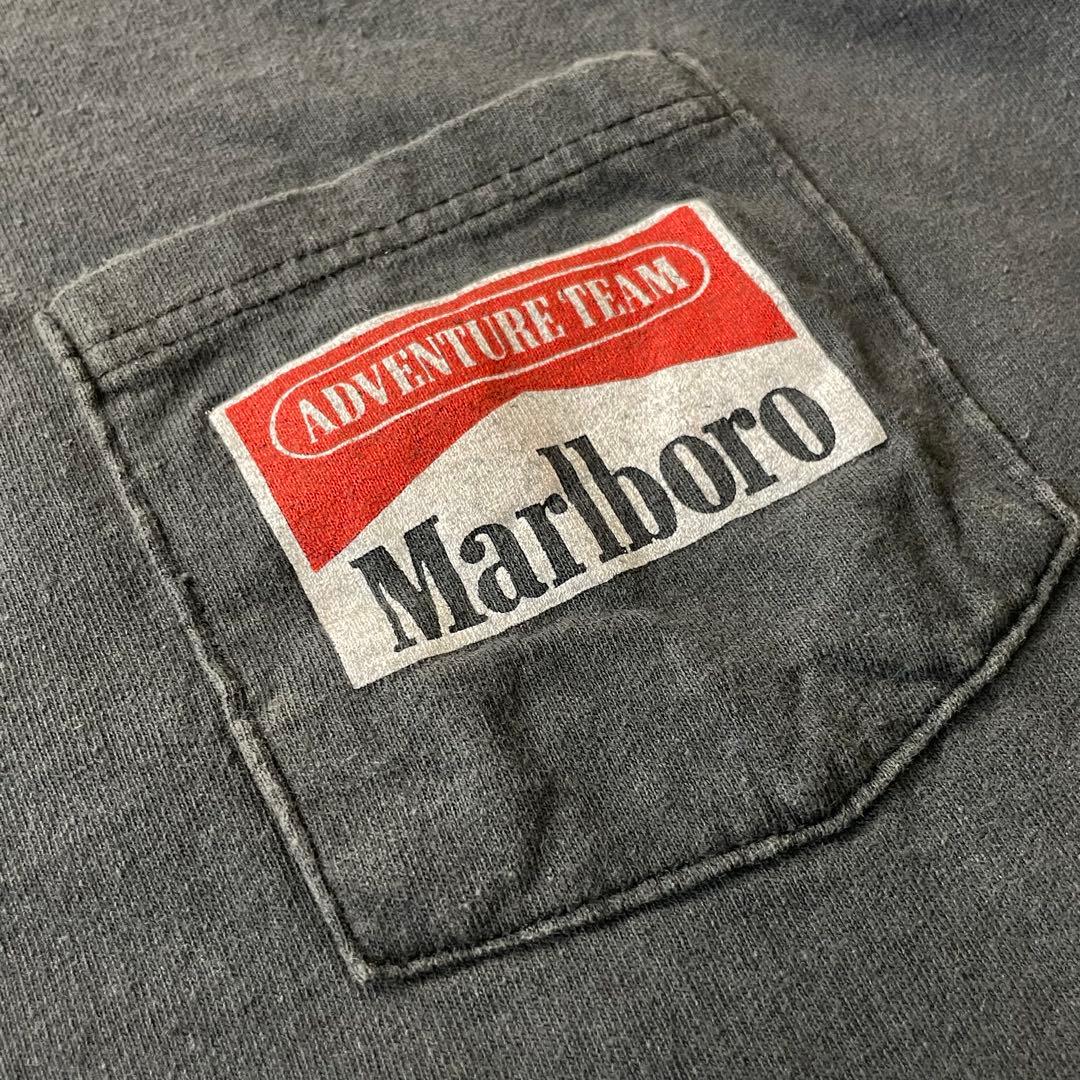 Marlboro マルボロ snake passフェード ポケットTシャツ XL